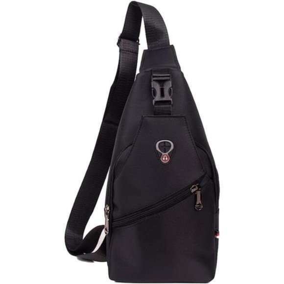 Crossbody Sling Bag with Adjustable Strap Black3 - Picture 1 of 7